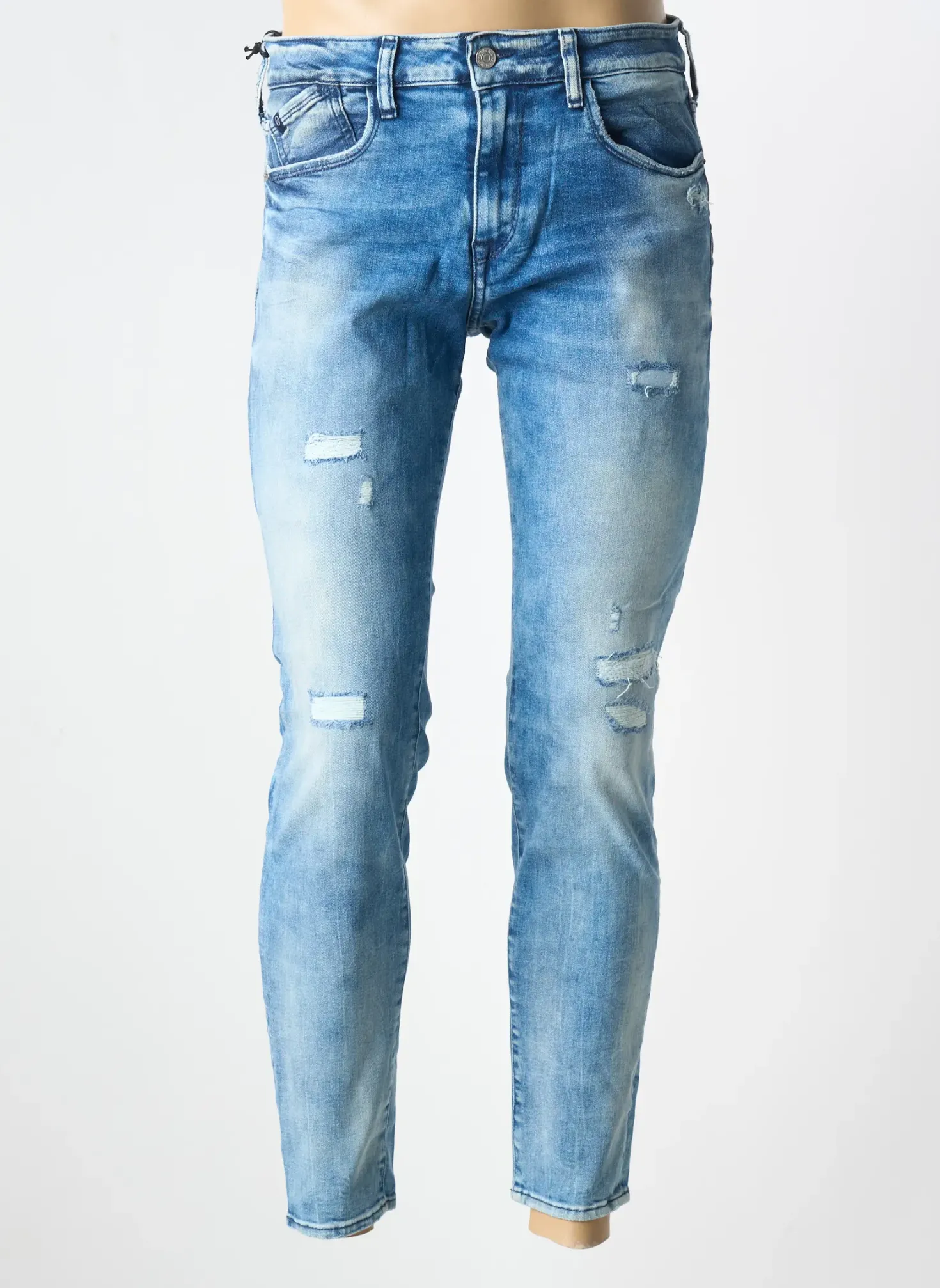 Jeans Skinny Le Temps Des Cerises Bleu Taille Normale