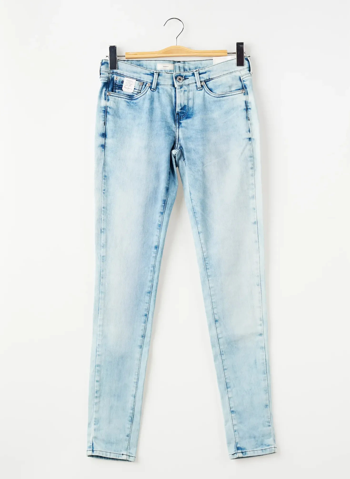 Jeans Skinny Pepe Jeans Bleu Taille Ajustable