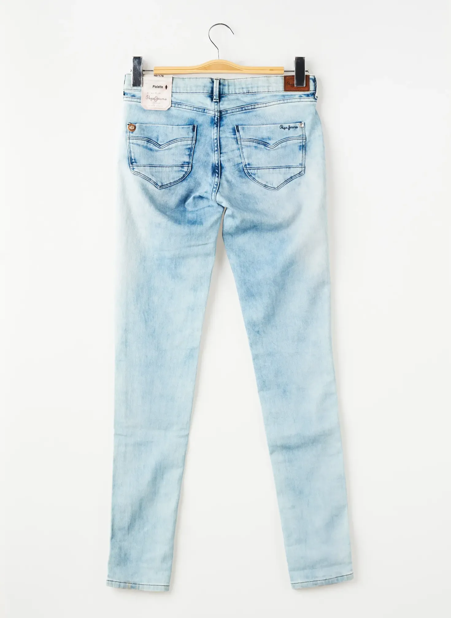 Jeans Skinny Pepe Jeans Bleu Taille Ajustable