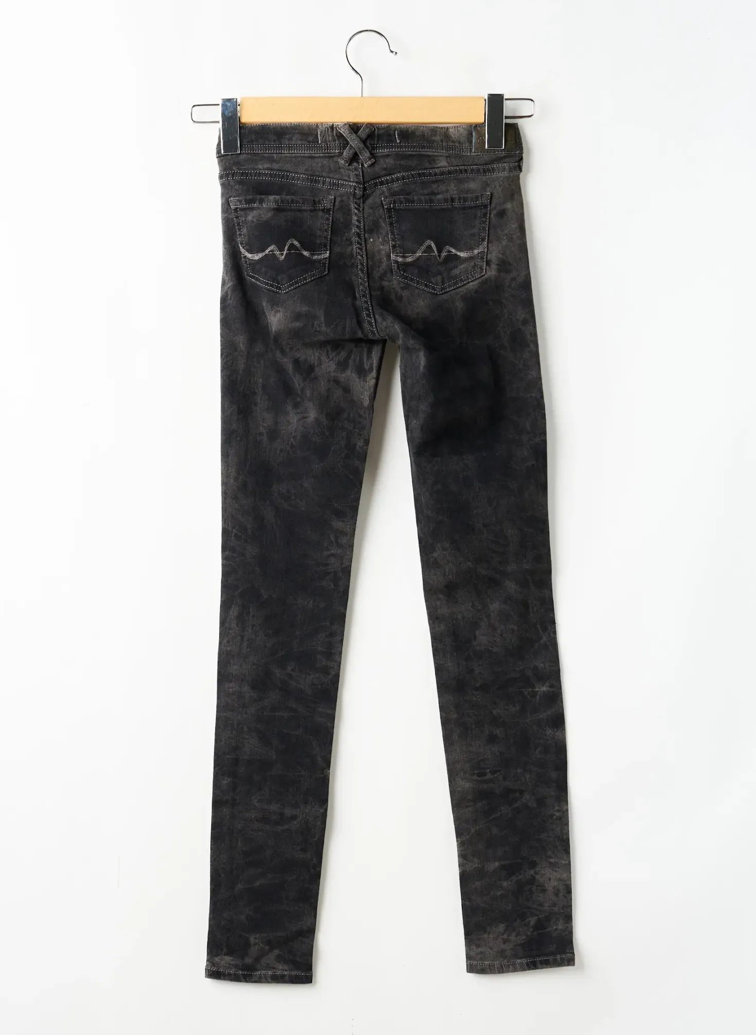 Jeans Skinny Pepe Jeans Gris Taille Ajustable