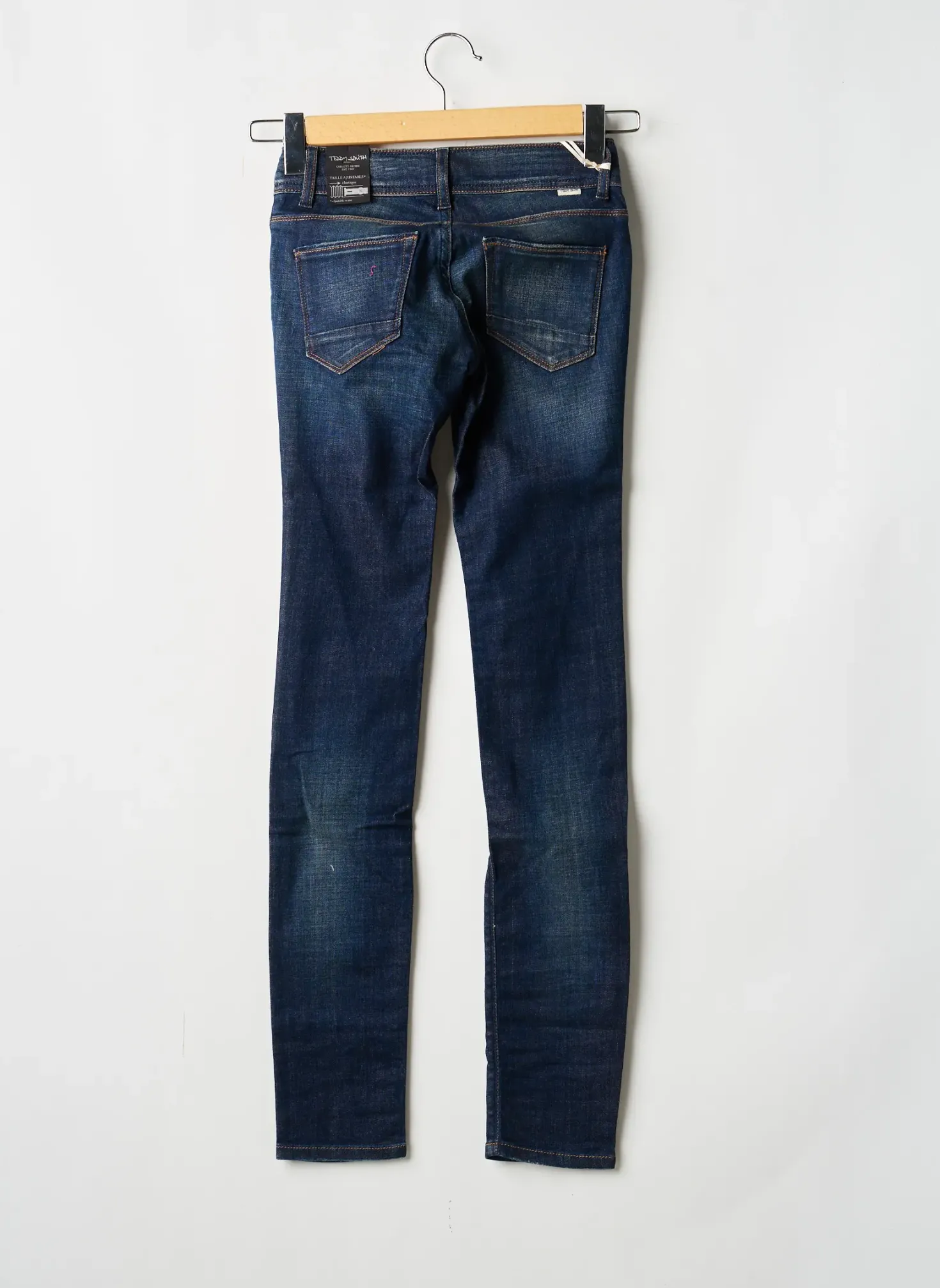 Jeans Skinny Teddy Smith Bleu Taille Ajustable