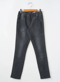 Jegging Sly Jeans Noir Taille Ajustable