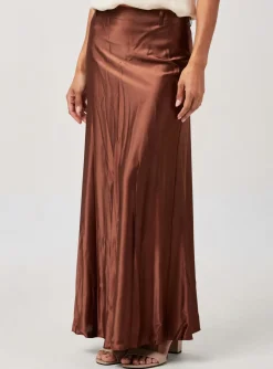 Jupe Longue Elora Marron