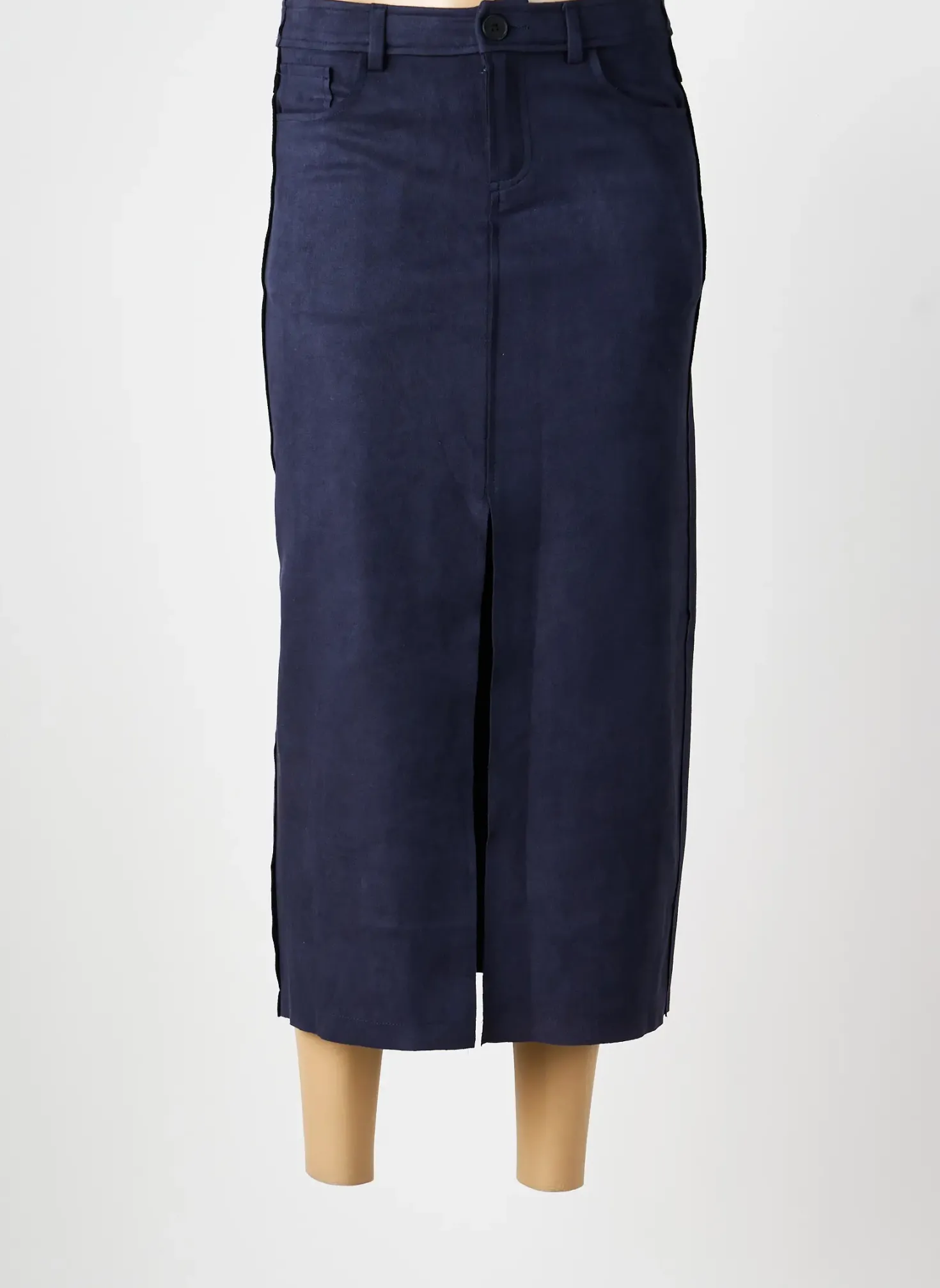 Jupe Longue Hf Moda Bleu