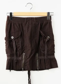 Jupe Mi-longue Rwd Marron