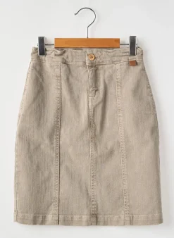 Jupe Mi-longue Tocoto Vintage Beige