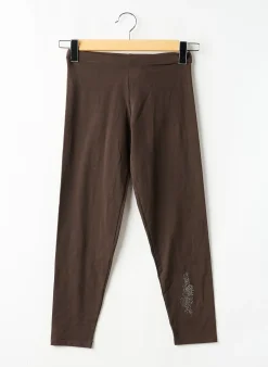 Legging Diplodocus Marron Taille Élastique