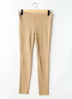 Legging La Fee Maraboutee Beige Taille Élastique