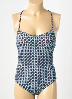 Maillot De Bain 1 Pièce Genius Bleu Haut Soutien-gorge Moulé