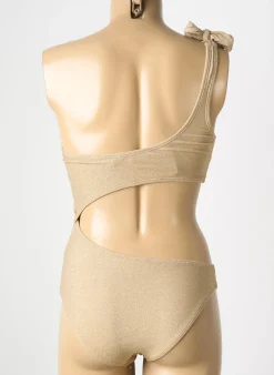Maillot De Bain 1 Pièce Les Tropeziennes Par M.belarbi Or Haut Soutien-gorge Avec Mousse De Rembourrage Amovible