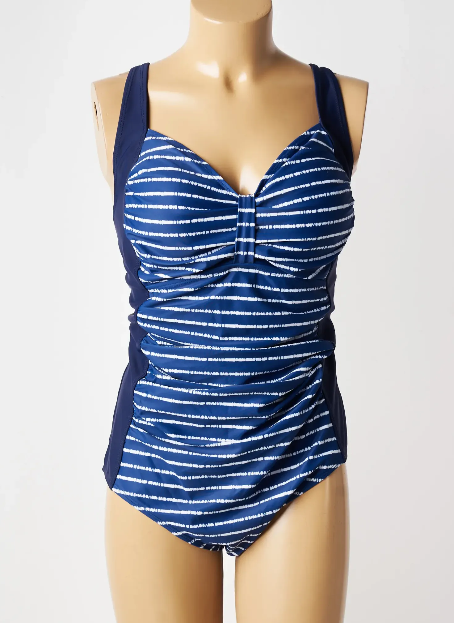 Maillot De Bain 1 Pièce No Age Bleu Haut Soutien-gorge Balconnet