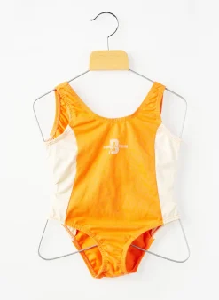 Maillot De Bain 1 Pièce Petit Bateau Orange