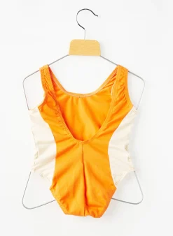 Maillot De Bain 1 Pièce Petit Bateau Orange