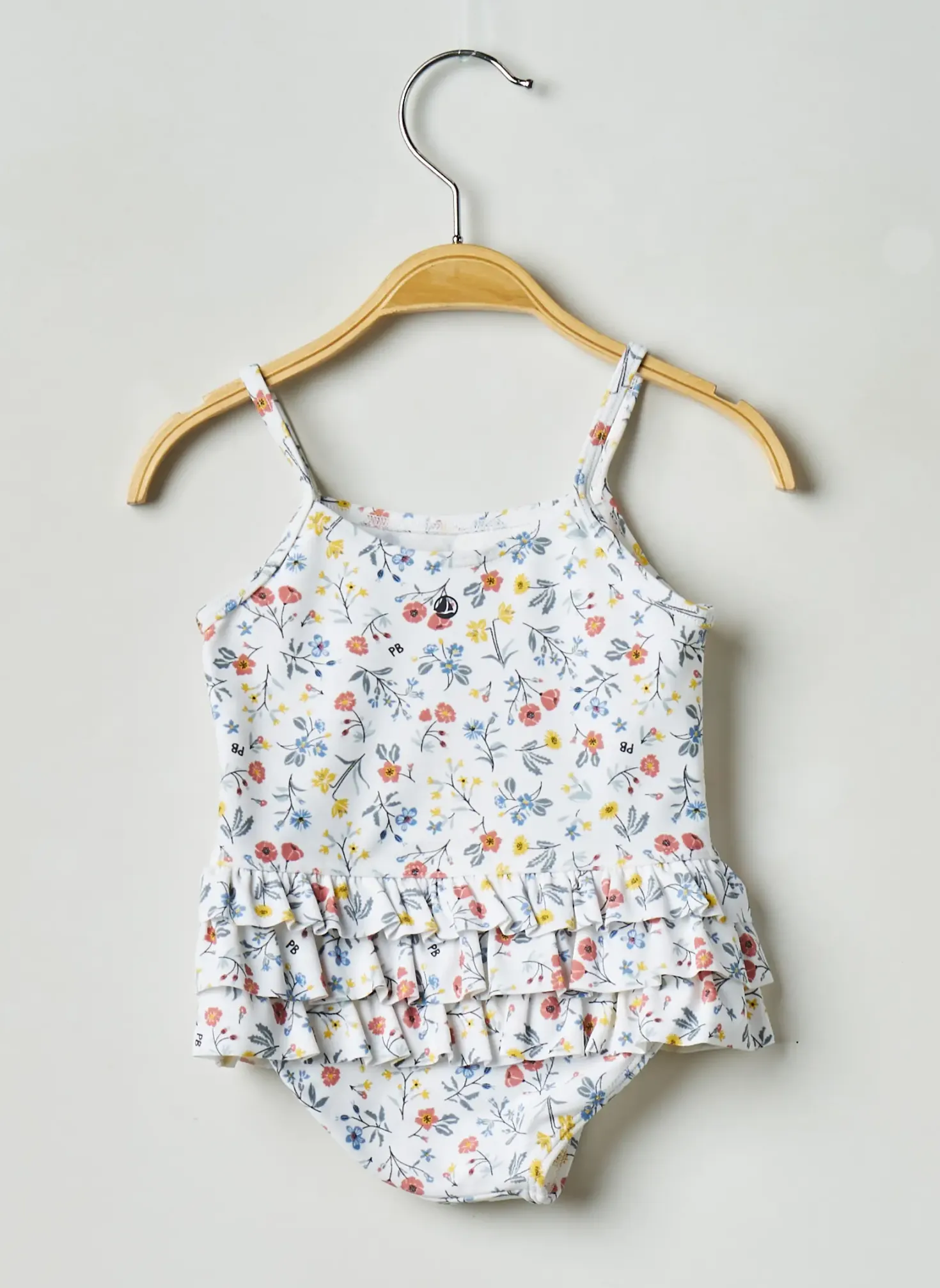 Maillot De Bain 1 Pièce Petit Bateau Blanc