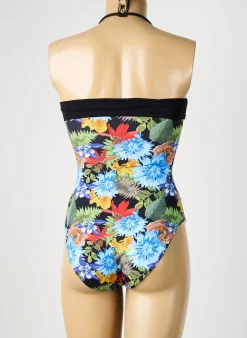 Maillot De Bain 1 Pièce Reglisse Noir Haut Soutien-gorge Avec Mousse De Rembourrage Amovible