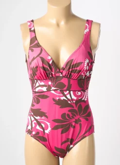 Maillot De Bain 1 Pièce Reglisse Rose Haut Soutien-gorge Balconnet
