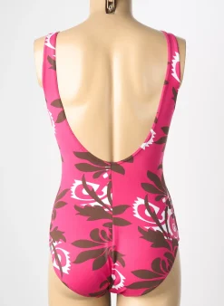 Maillot De Bain 1 Pièce Reglisse Rose Haut Soutien-gorge Balconnet