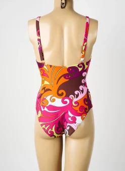 Maillot De Bain 1 Pièce Reglisse Rose Haut Soutien-gorge Emboitant
