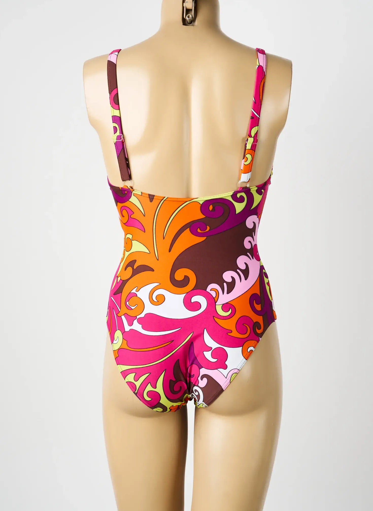 Maillot De Bain 1 Pièce Reglisse Rose Haut Soutien-gorge Emboitant