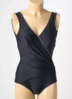 Maillot De Bain 1 Pièce Reglisse Noir Haut Soutien-gorge Moulé