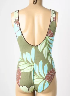 Maillot De Bain 1 Pièce Reglisse Vert Haut Soutien-gorge Balconnet