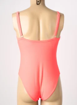 Maillot De Bain 1 Pièce Reglisse Orange Haut Soutien-gorge Moulé