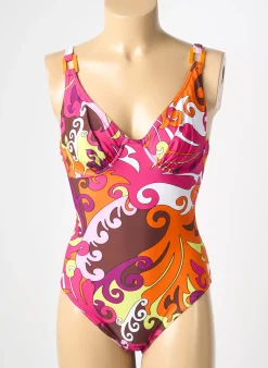 Maillot De Bain 1 Pièce Reglisse Rose Haut Soutien-gorge Balconnet