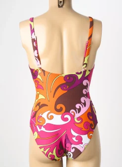 Maillot De Bain 1 Pièce Reglisse Rose Haut Soutien-gorge Balconnet