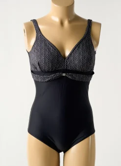Maillot De Bain 1 Pièce Rose Pomme Noir Haut Soutien-gorge Avec Mousse De Rembourrage Amovible