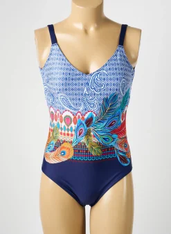 Maillot De Bain 1 Pièce Rose Pomme Bleu