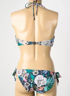 Maillot De Bain 2 Pièces Andres Sarda Bleu Haut Soutien-gorge Avec Mousse De Rembourrage Amovible