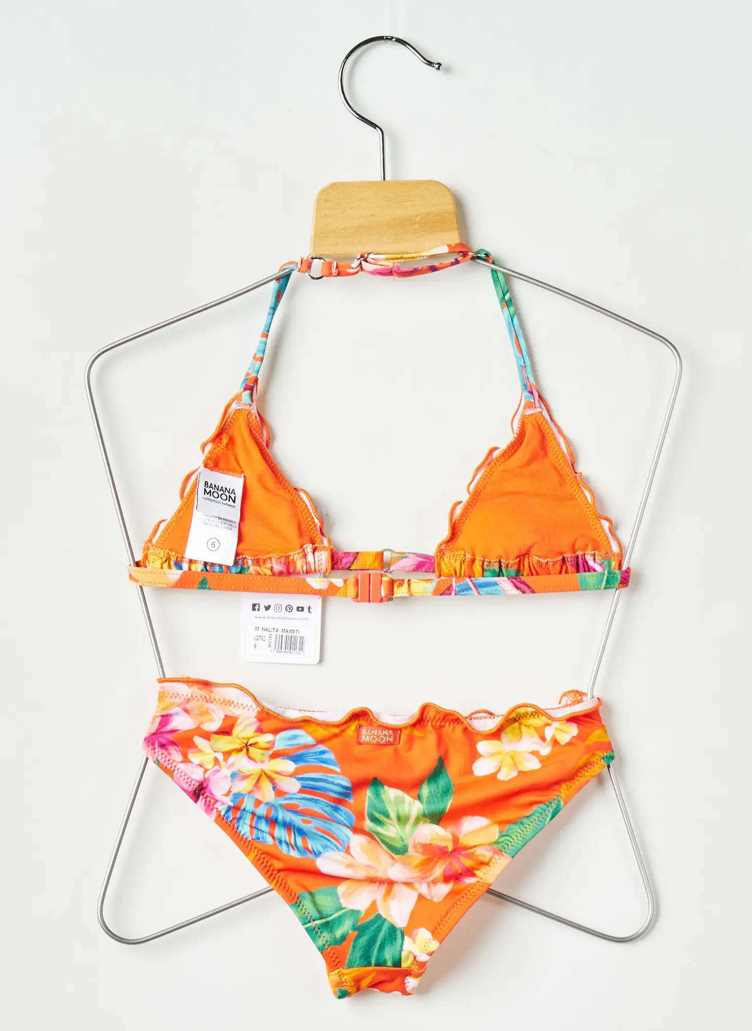 Maillot De Bain 2 Pièces Banana Moon Orange
