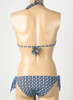 Maillot De Bain 2 Pièces Genius Bleu Haut Soutien-gorge Moulé