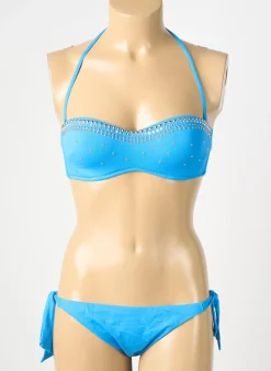 Maillot De Bain 2 Pièces Genius Bleu Haut Bandeau