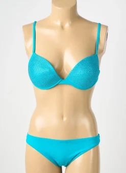 Maillot De Bain 2 Pièces Genius Bleu Haut Soutien-gorge Push-up