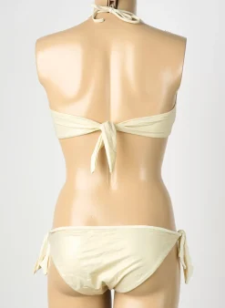 Maillot De Bain 2 Pièces Genius Beige Haut Bandeau