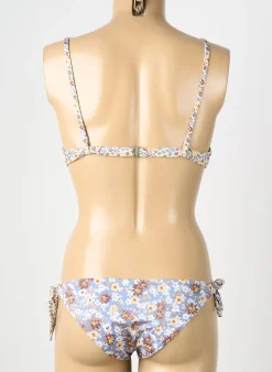 Maillot De Bain 2 Pièces Genius Bleu Haut Soutien-gorge Moulé
