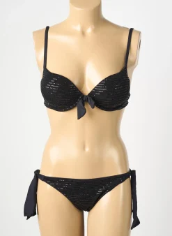 Maillot De Bain 2 Pièces Genius Noir Haut Soutien-gorge Push-up