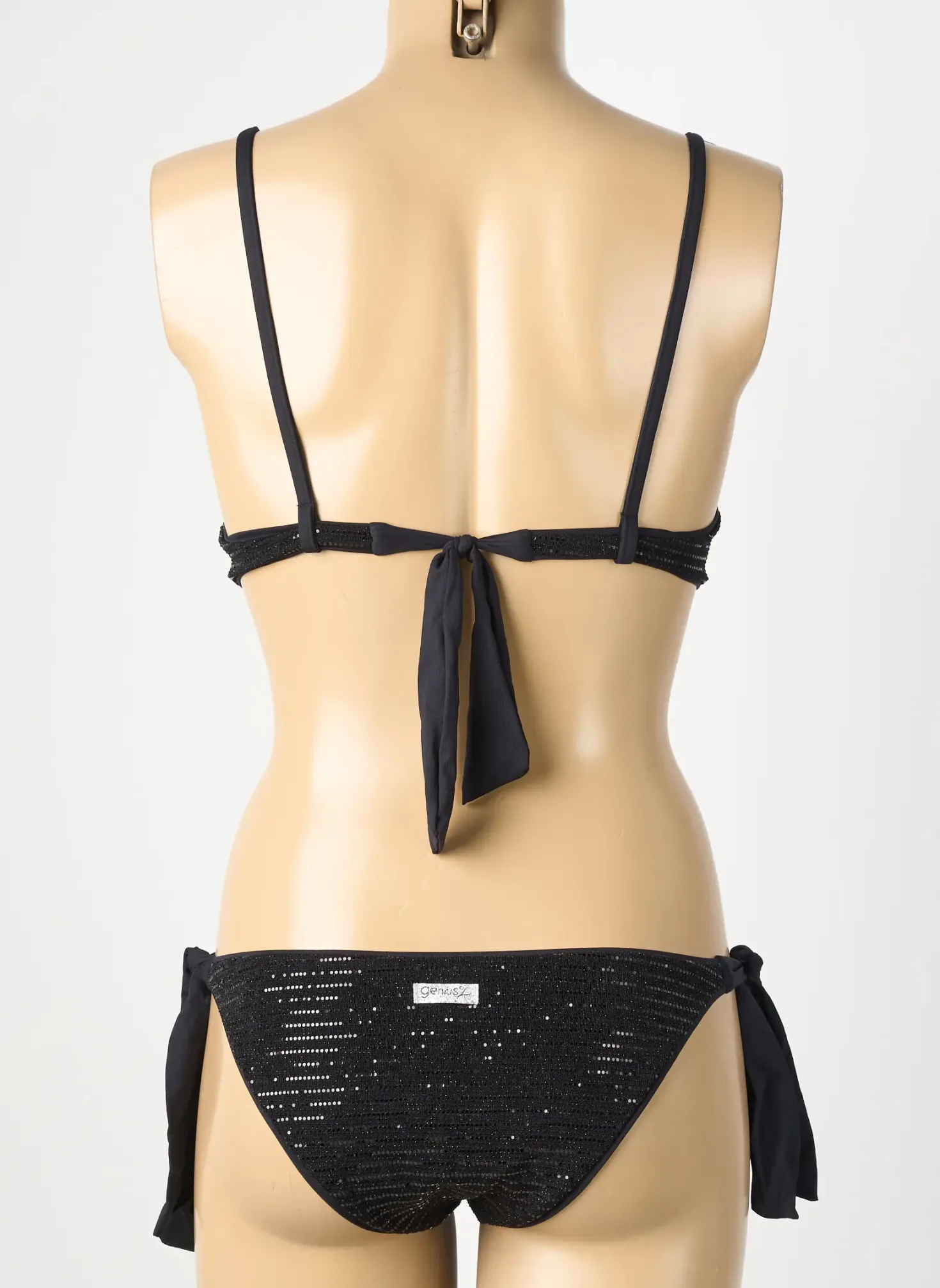 Maillot De Bain 2 Pièces Genius Noir Haut Soutien-gorge Push-up