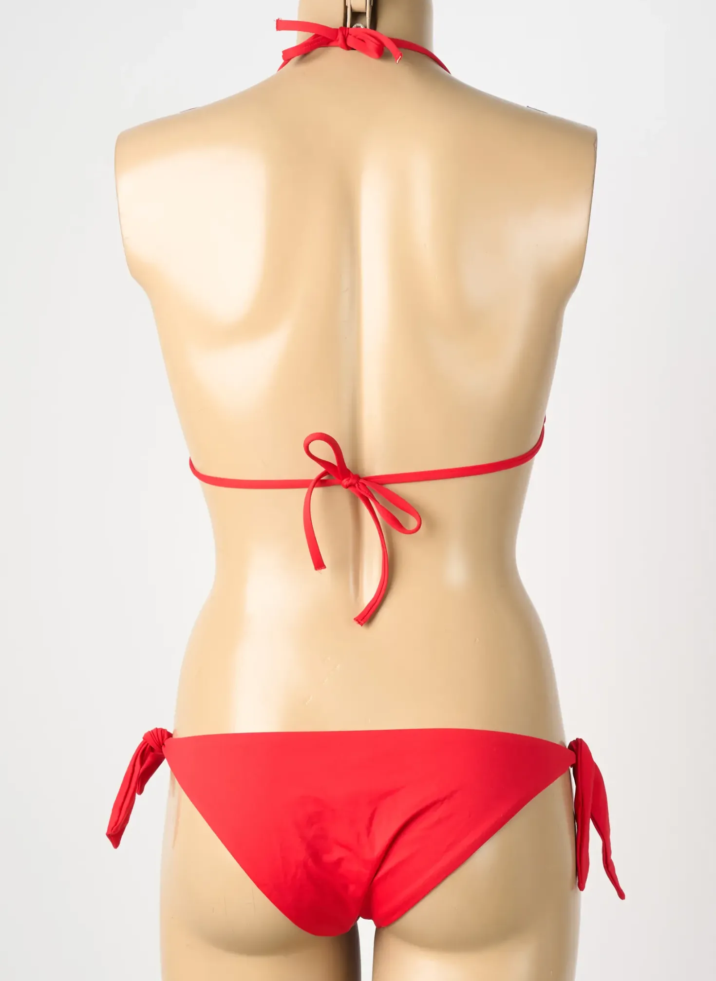 Maillot De Bain 2 Pièces Genius Rouge Haut Triangles