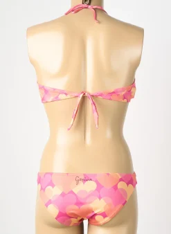 Maillot De Bain 2 Pièces Genius Rose Haut Bandeau