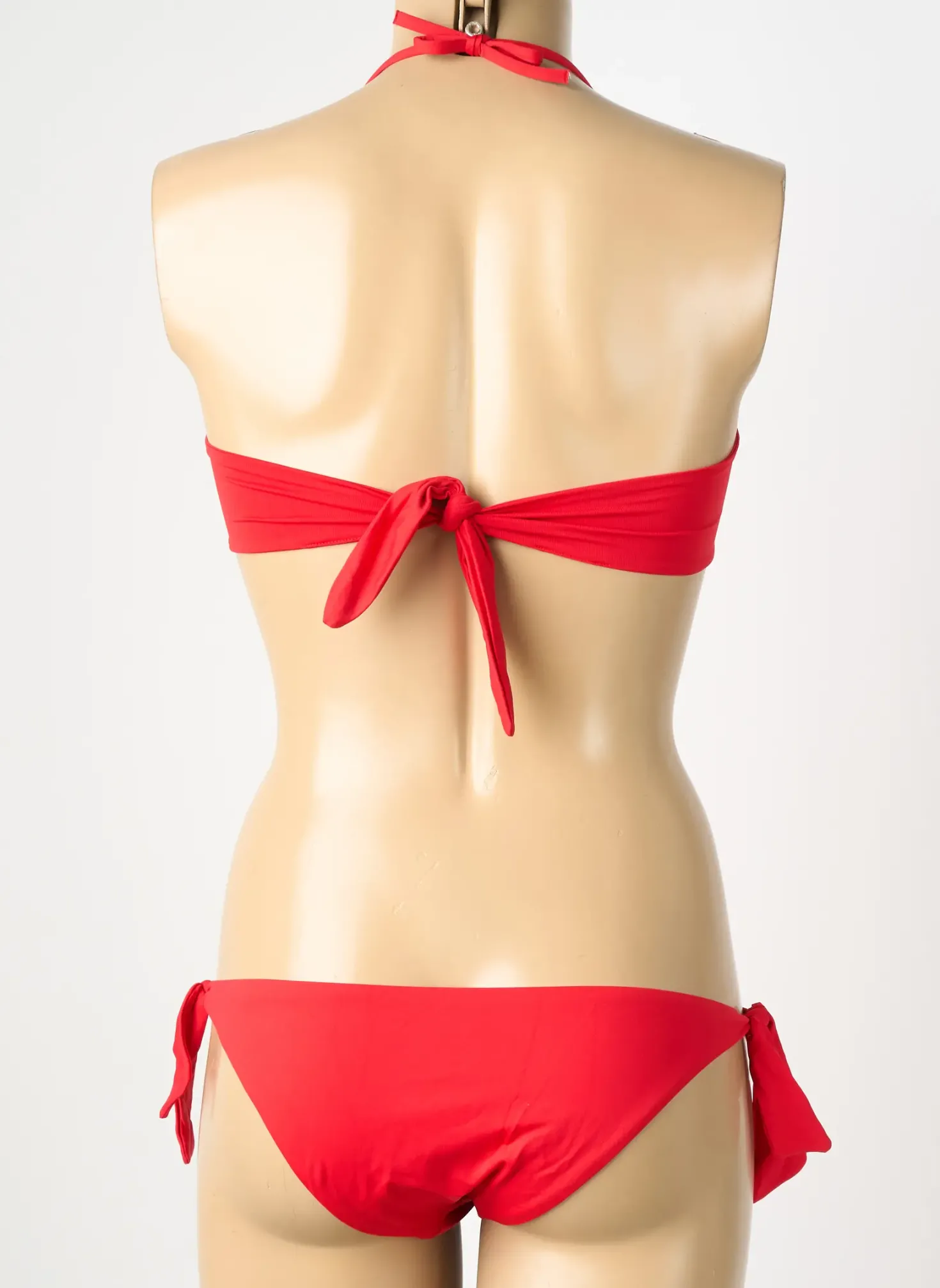 Maillot De Bain 2 Pièces Genius Rouge Haut Bandeau