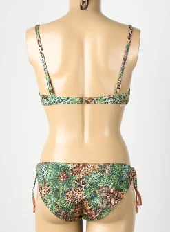 Maillot De Bain 2 Pièces Genius Vert Haut Soutien-gorge Moulé