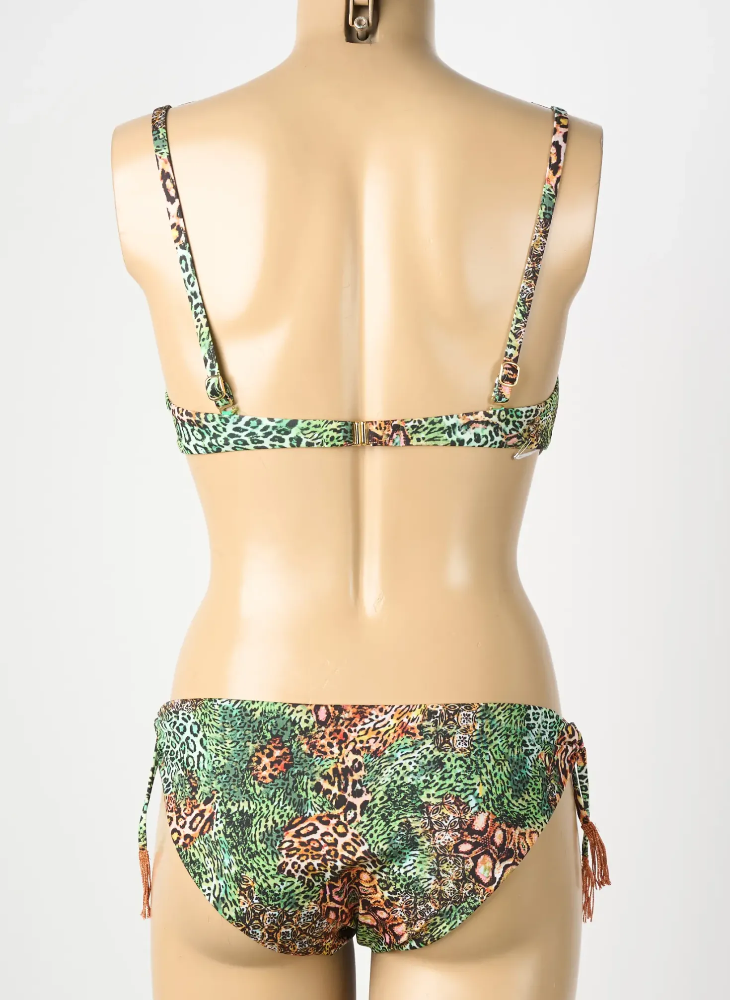 Maillot De Bain 2 Pièces Genius Vert Haut Soutien-gorge Moulé