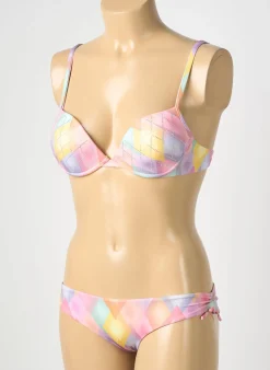 Maillot De Bain 2 Pièces Genius Violet Haut Soutien-gorge Balconnet