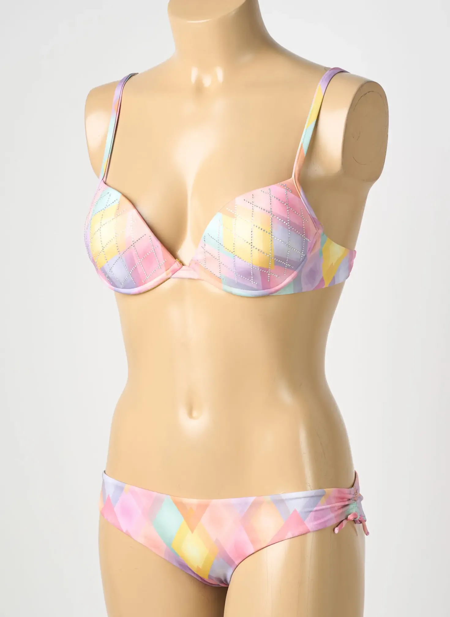 Maillot De Bain 2 Pièces Genius Violet Haut Soutien-gorge Balconnet