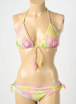 Maillot De Bain 2 Pièces Genius Vert Haut Triangles