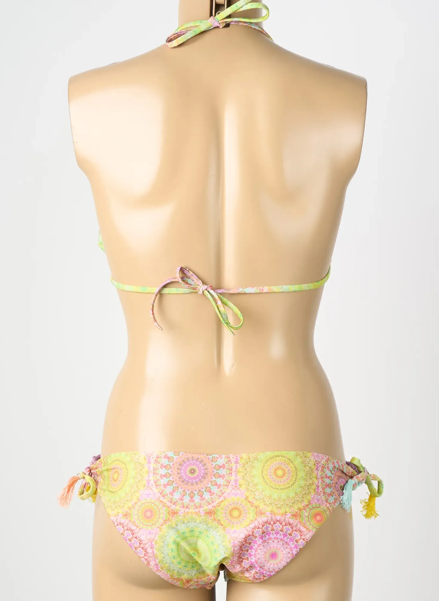 Maillot De Bain 2 Pièces Genius Vert Haut Triangles