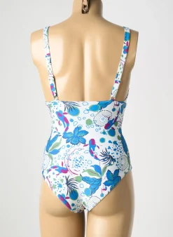 Maillot De Bain 1 Pièce Simone Perele Bleu Haut Soutien-gorge Emboitant