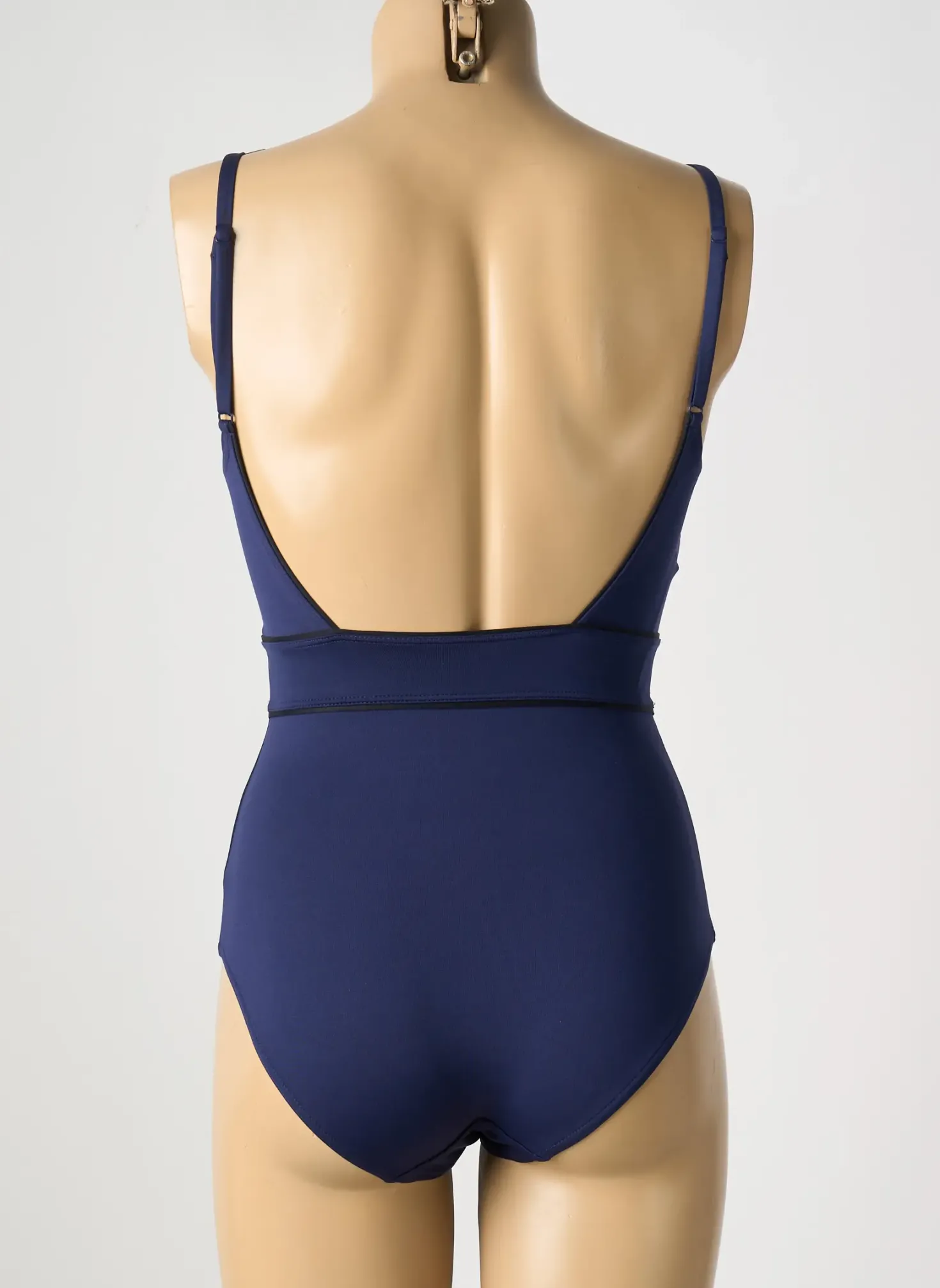 Maillot De Bain 1 Pièce Simone Perele Bleu Haut Soutien-gorge Moulé
